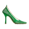 Bottega Veneta Stretch Leather-trimmed Pumps In Parakeet