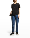 EILEEN FISHER CREWNECK JERSEY KNIT TEE