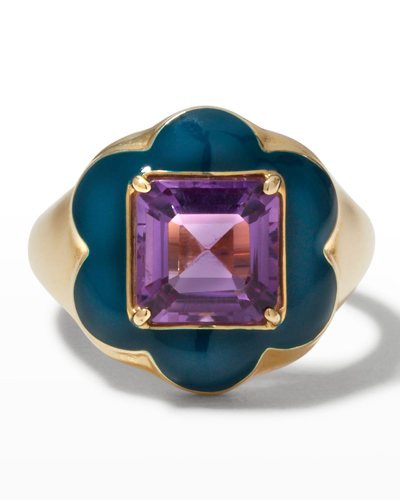 Bea Bongiasca Give Them Flowers Amethyst Ring In Purple