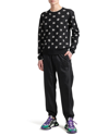 Dolce & Gabbana Dg-logo Jacquard Wool-silk Jumper In Blk Jqd