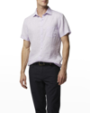 Rodd & Gunn Palm Beach Short Sleeve Slim Fit Shirt In Lilac