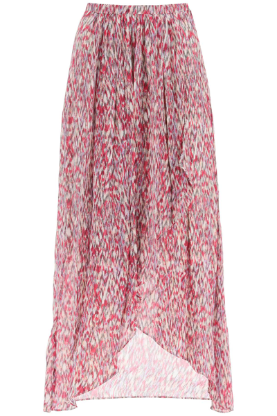 Isabel Marant Étoile Isabel Marant Etoile Deneza Georgette Midi Skirt In Multi-colored