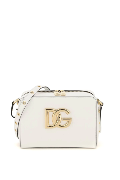 Dolce & Gabbana Medium 3.5 Crossbody Bag In White