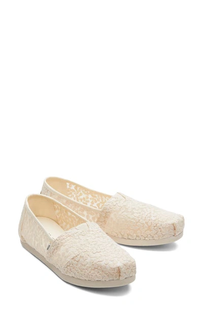 Toms Alpargata Slip-on In Natural Lace