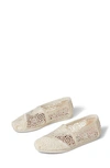 Toms Alpargata Slip-on In Natural Crochet