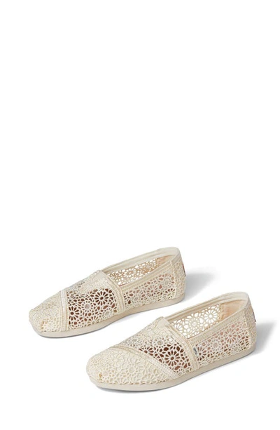 Toms Alpargata Slip-on In Natural Crochet