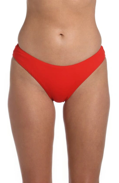 La Blanca Island Goddess Scoop Bikini Bottoms In Cherry