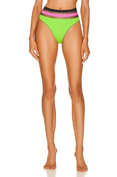 Agent Provocateur Green Zenaya Mesh Bikini Bottoms