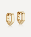 ASTLEY CLARKE ASTLEY CLARKE 18CT GOLD-PLATED VERMEIL SILVER MINI DECO HUGGIE HOOP EARRINGS