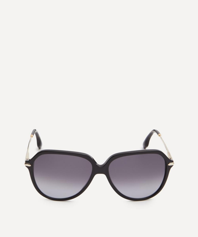 Victoria Beckham Acetate Tea-cup Sunglasses In Black