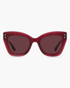 Isabel Marant Burgundy Cat-eye Sunglasses In Burgundy