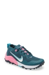 Nike Wildhorse 7 Trail Running Shoe In Dark Teal Green/ Ghost