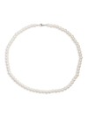 EYE CANDY LA MEN'S 6MM ROUND SHELL PEARL NECKLACE