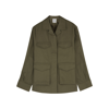 Totême Patch Pocket Cotton Army Jacket In Khaki
