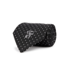 FORBES TAILORING BLACK POLKA-DOT JACQUARD SILK TIE