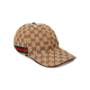 GUCCI BROWN GG MONOGRAM CANVAS CAP