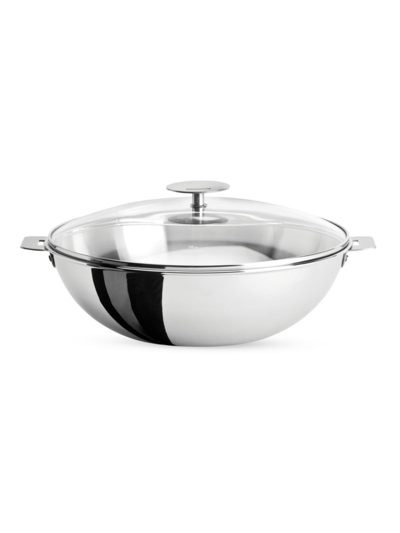 Cristel Casteline 3-quart Wok & Glass Lid In Black