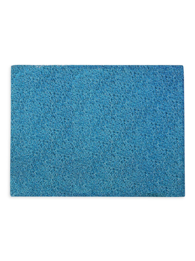 Nomi K Modern Artistic Glass Placemat In Blue