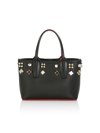 Christian Louboutin Cabata Empire Spike Studded Leather Tote Bag In Black