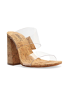 Schutz Women's Victorie Vinyl Block-heel Sandals In Transpartent