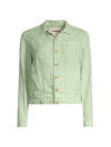 L Agence Celine Linen Jacket In Soft Mint