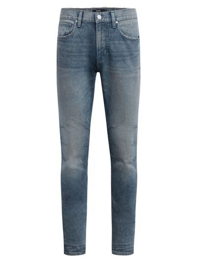 Hudson Zack Skinny Moto Jeans In Vintage Indigo