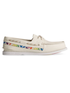 SPERRY MEN'S AUTHENTIC ORIGINAL PRIDE 2-EYE LEATHER BOAT SHOES