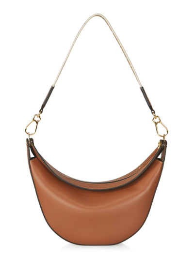 Loewe Luna Small Leather Shoulder Bag In Brown