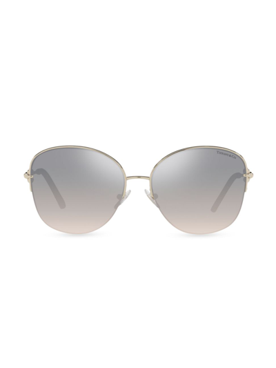Tiffany & Co Tiffany Hardwear 58mm Pillow Sunglasses In Pale Gold