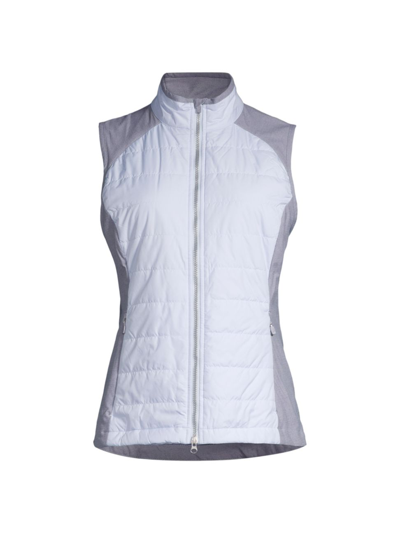 Zero Restriction Tess Full-zip Vest In Cloud