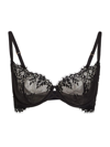 La Perla Lace Balconette Bra In Onyx