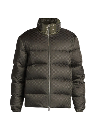 Moncler Nijima Logo Print Jacket In Olive