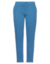 Berwich Woman Pants Pastel Blue Size 8 Cotton, Lyocell, Elastane