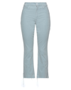 Mother Woman Pants Sky Blue Size 29 Cotton, Polyester, Elastane In Blue