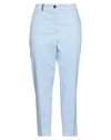 PESERICO PESERICO WOMAN PANTS SKY BLUE SIZE 4 COTTON, ELASTANE