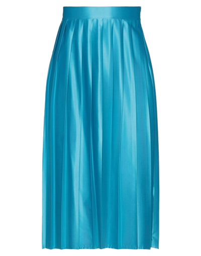 Kaos Jeans Midi Skirts In Blue