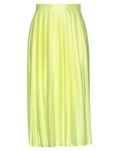 Kaos Jeans Midi Skirts In Yellow