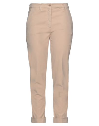 ASPESI ASPESI WOMAN PANTS BLUSH SIZE 8 COTTON, ELASTANE