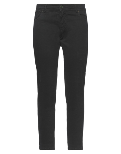 Berwich Woman Pants Black Size 30 Cotton, Elastane