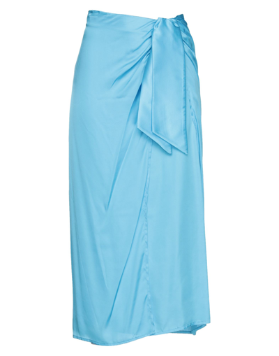 Vicolo Long Skirts In Blue