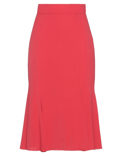 Dolce & Gabbana Midi Skirts In Red