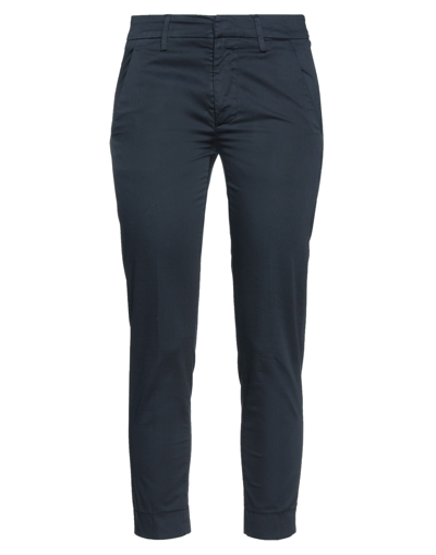 Dondup Cropped Pants In Dark Blue