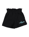 Msgm Babies'  Toddler Girl Shorts & Bermuda Shorts Black Size 6 Cotton