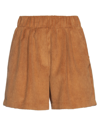 Gna Gina Gorgeous Woman Shorts & Bermuda Shorts Camel Size 6 Polyester, Polyamide In Beige