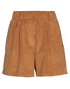 Gna Gina Gorgeous Woman Shorts & Bermuda Shorts Camel Size 8 Polyester, Polyamide In Beige