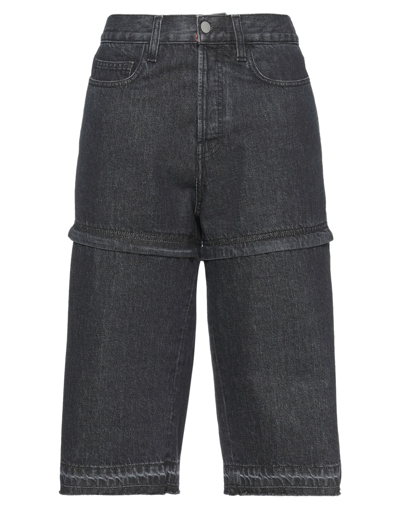 Circus Hotel Denim Cropped In Black