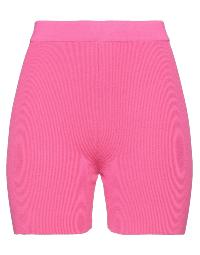 Jacquemus Woman Shorts & Bermuda Shorts Fuchsia Size 4 Viscose, Polyester, Polyamide In Pink