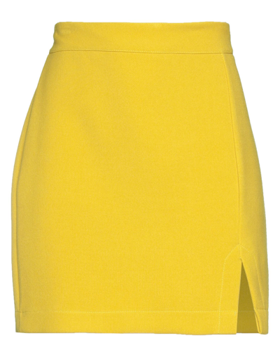 Haveone Mini Skirts In Yellow