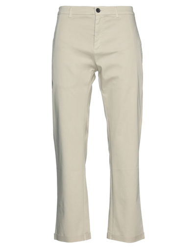 Department 5 Man Pants Beige Size 34 Cotton, Elastane