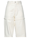 CIRCUS HOTEL CIRCUS HOTEL WOMAN CROPPED PANTS IVORY SIZE 4 COTTON